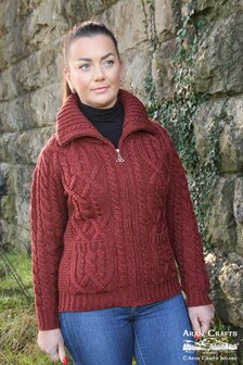 Aran Crafts Wollen Vest Waterford Ember