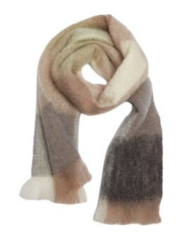 Foxford Mohair Grote Sjaal White Mink