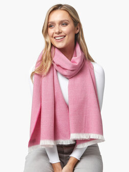 Foxford Fine Merino Extra Grote Sjaal Pink 