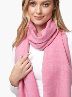 Foxford Fine Merino Extra Grote Sjaal Pink 