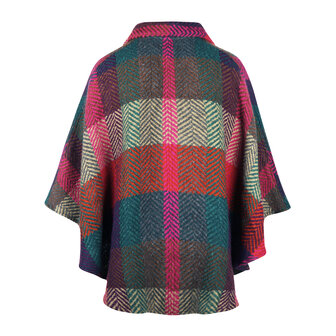 Branigan Weavers Wollen Cape Rachel Multi Mulberry