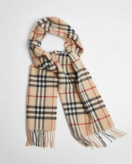 Foxford Lamswollen Sjaal Fawn Tartan