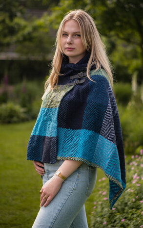 Branigan Weavers Poncho Donegal Blue