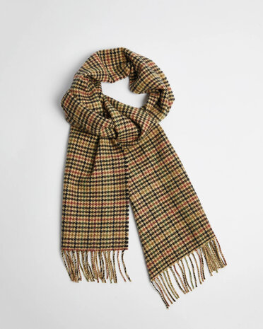 Foxford Lamswollen Sjaal Traditional Houndstooth