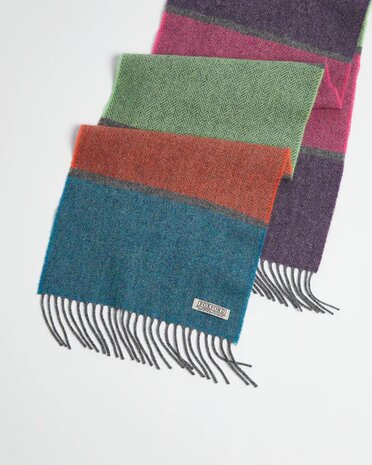 Foxford Lamswollen Sjaal Bright Stripe