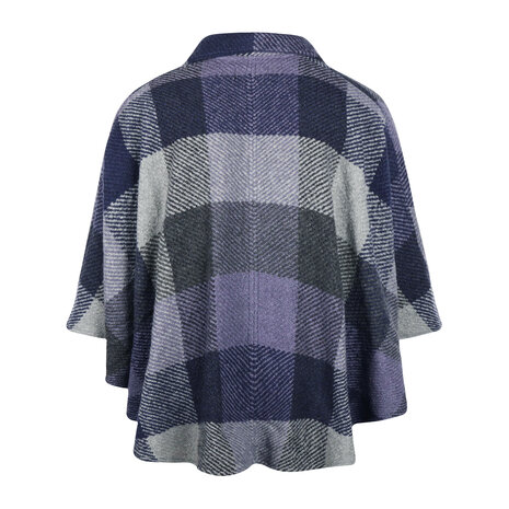 Branigan Weavers Wollen Cape Rachel Multi Indigo