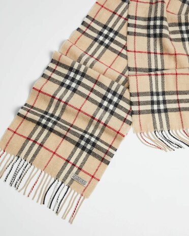 Foxford Lamswollen Sjaal Fawn Tartan